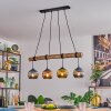 Koyoto Lámparas suspendidas, Luminarias esféricas, Lámparas colgantes Crudo, Negro, 4 luces