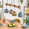Koyoto Lámparas suspendidas, Luminarias esféricas, Lámparas colgantes Crudo, Negro, 4 luces