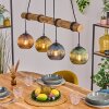 Koyoto Lámparas suspendidas, Luminarias esféricas, Lámparas colgantes Crudo, Negro, 4 luces
