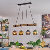 Koyoto Lámparas suspendidas, Luminarias esféricas, Lámparas colgantes Crudo, Negro, 4 luces