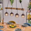 Koyoto Lámparas suspendidas, Luminarias esféricas, Lámparas colgantes Crudo, Negro, 4 luces