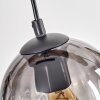 Koyoto Lámparas suspendidas, Luminarias esféricas, Lámparas colgantes Crudo, Negro, 4 luces