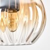 Koyoto Lámparas suspendidas, Luminarias esféricas, Lámparas colgantes Crudo, Negro, 4 luces