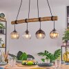 Koyoto Lámparas suspendidas, Luminarias esféricas, Lámparas colgantes Crudo, Negro, 4 luces