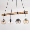 Koyoto Lámparas suspendidas, Luminarias esféricas, Lámparas colgantes Crudo, Negro, 4 luces
