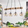 Koyoto Lámparas suspendidas, Luminarias esféricas, Lámparas colgantes Crudo, Negro, 4 luces