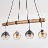 Koyoto Lámparas suspendidas, Luminarias esféricas, Lámparas colgantes Crudo, Negro, 4 luces