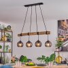 Koyoto Lámparas suspendidas, Luminarias esféricas, Lámparas colgantes Crudo, Negro, 4 luces