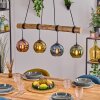 Koyoto Lámparas suspendidas, Luminarias esféricas, Lámparas colgantes Crudo, Negro, 4 luces