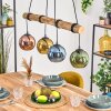 Koyoto Lámparas suspendidas, Luminarias esféricas, Lámparas colgantes Crudo, Negro, 4 luces