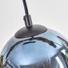 Koyoto Lámparas suspendidas, Luminarias esféricas, Lámparas colgantes Crudo, Negro, 4 luces