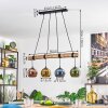 Koyoto Lámparas suspendidas, Luminarias esféricas, Lámparas colgantes Crudo, Negro, 4 luces
