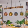 Koyoto Lámparas suspendidas, Luminarias esféricas, Lámparas colgantes Crudo, Negro, 4 luces