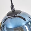 Koyoto Lámparas suspendidas, Luminarias esféricas, Lámparas colgantes Crudo, Negro, 4 luces