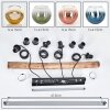 Koyoto Lámparas suspendidas, Luminarias esféricas, Lámparas colgantes Crudo, Negro, 4 luces