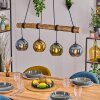 Koyoto Lámparas suspendidas, Luminarias esféricas, Lámparas colgantes Crudo, Negro, 4 luces