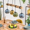 Koyoto Lámparas suspendidas, Luminarias esféricas, Lámparas colgantes Crudo, Negro, 4 luces