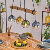 Koyoto Lámparas suspendidas, Luminarias esféricas, Lámparas colgantes Crudo, Negro, 4 luces