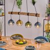 Koyoto Lámparas suspendidas, Luminarias esféricas, Lámparas colgantes Crudo, Negro, 4 luces