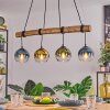 Koyoto Lámparas suspendidas, Luminarias esféricas, Lámparas colgantes Crudo, Negro, 4 luces