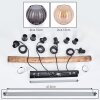 Koyoto Lámparas suspendidas, Luminarias esféricas, Lámparas colgantes Crudo, Negro, 4 luces Koyoto Lámparas suspendidas, Luminarias esféricas, Lámparas colgantes Crudo, Negro, 4 luces