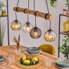 Koyoto Lámparas suspendidas, Luminarias esféricas, Lámparas colgantes Crudo, Negro, 4 luces