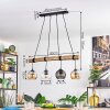 Koyoto Lámparas suspendidas, Luminarias esféricas, Lámparas colgantes Crudo, Negro, 4 luces
