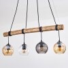 Koyoto Lámparas suspendidas, Luminarias esféricas, Lámparas colgantes Crudo, Negro, 4 luces