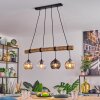 Koyoto Lámparas suspendidas, Luminarias esféricas, Lámparas colgantes Crudo, Negro, 4 luces