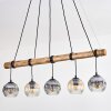 Ripoll Lámparas suspendidas, Luminarias esféricas, Lámparas colgantes Crudo, Negro, 5 luces