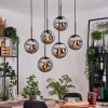 Gastor Lámparas suspendidas, Luminarias esféricas, Lámparas colgantes Negro, 6 luces