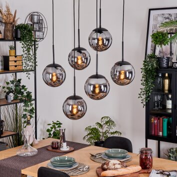 Gastor Lámparas suspendidas, Luminarias esféricas, Lámparas colgantes Negro, 6 luces