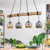 Ripoll Lámparas suspendidas, Luminarias esféricas, Lámparas colgantes Crudo, Negro, 4 luces