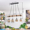 Ripoll Lámparas suspendidas, Luminarias esféricas, Lámparas colgantes Crudo, Negro, 4 luces