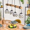 Ripoll Lámparas suspendidas, Luminarias esféricas, Lámparas colgantes Crudo, Negro, 4 luces