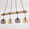 Koyoto Lámparas suspendidas, Luminarias esféricas, Lámparas colgantes Crudo, Negro, 4 luces
