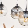 Ripoll Lámparas suspendidas, Luminarias esféricas, Lámparas colgantes Crudo, Negro, 3 luces