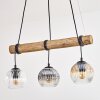 Ripoll Lámparas suspendidas, Luminarias esféricas, Lámparas colgantes Crudo, Negro, 3 luces