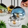 Koyoto Plafones, Luminarias esféricas Azul, dorado, Verde, Transparente, Color cobre, Ahumado, 5 luces