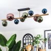 Chehalis Plafones, Luminarias esféricas dorado, Negro, 10 luces