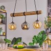 Ripoll Lámparas suspendidas, Luminarias esféricas, Lámparas colgantes Crudo, Negro, 3 luces