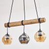 Ripoll Lámparas suspendidas, Luminarias esféricas, Lámparas colgantes Crudo, Negro, 3 luces