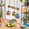 Ripoll Lámparas suspendidas, Luminarias esféricas, Lámparas colgantes Crudo, Negro, 3 luces