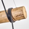 Koyoto Lámparas suspendidas, Luminarias esféricas, Lámparas colgantes Crudo, Negro, 3 luces
