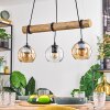 Koyoto Lámparas suspendidas, Luminarias esféricas, Lámparas colgantes Crudo, Negro, 3 luces