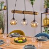 Koyoto Lámparas suspendidas, Luminarias esféricas, Lámparas colgantes Crudo, Negro, 3 luces