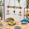 Koyoto Lámparas suspendidas, Luminarias esféricas, Lámparas colgantes Crudo, Negro, 3 luces