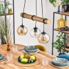 Koyoto Lámparas suspendidas, Luminarias esféricas, Lámparas colgantes Crudo, Negro, 3 luces