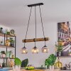 Koyoto Lámparas suspendidas, Luminarias esféricas, Lámparas colgantes Crudo, Negro, 3 luces