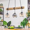 Koyoto Lámparas suspendidas, Luminarias esféricas, Lámparas colgantes Crudo, Negro, 3 luces